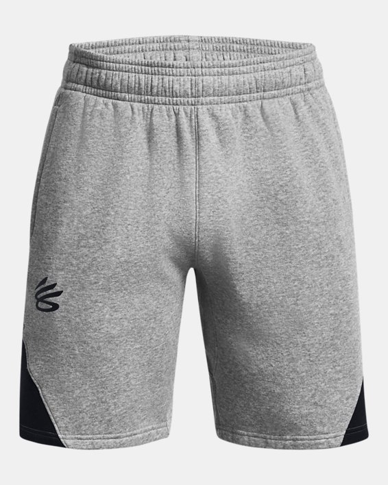 Men's Curry Splash Fleece Shorts, Gray, pdpMainDesktop image number 5
